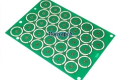 Double sides PCB, Plating round outline