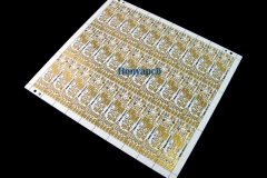 Double sides PCB, White solder mask, Black silkscreen